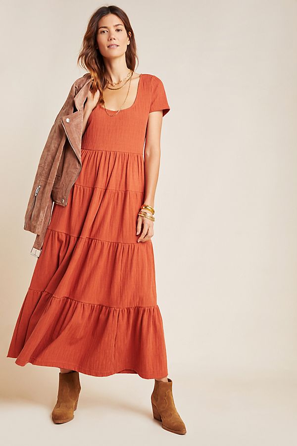 Slide View: 1: Gillian Tiered Maxi Dress