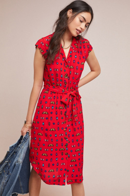 anthropologie shirt dress