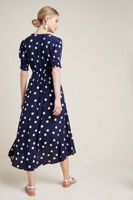 anthropologie maeve polka dot dress