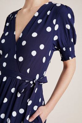 anthropologie maeve polka dot dress