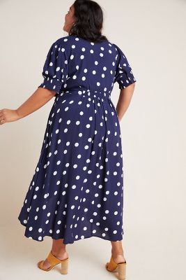 anthropologie maeve polka dot dress