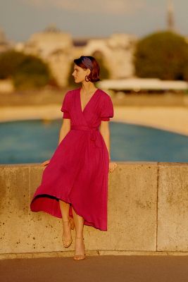 anthropologie breanna wrap dress