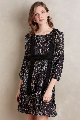 anthropologie black dress