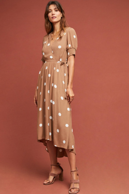 anthropologie maeve polka dot dress