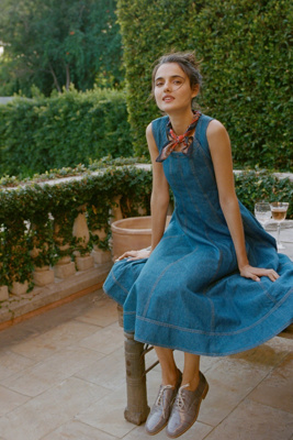 anthropologie jean dress