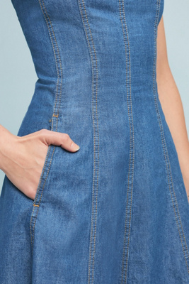 anthropologie denim dress