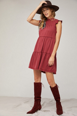 tiered tunic dress