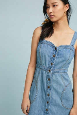 anthropologie denim dress