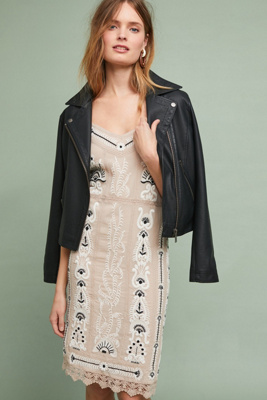 embroidered slip dress