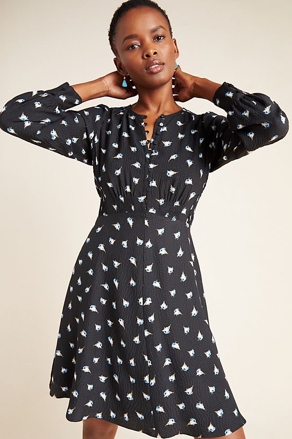 Slide View: 1: Amara Silk Mini Dress