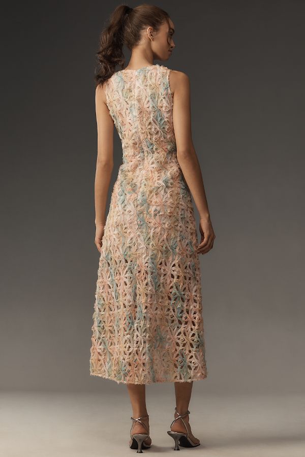 Slide View: 3: Endless Rose Sleeveless Textured Midi Dress