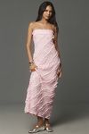 Thumbnail View 1: Endless Rose Strapless Textured Column Midi Dress