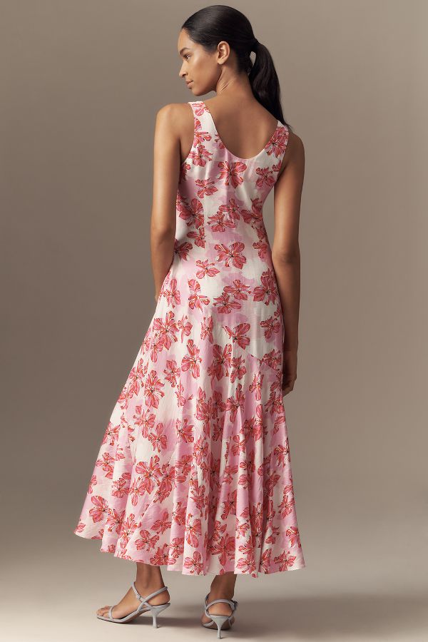 Slide View: 3: Endless Rose Sleeveless Scoop-Neck A-Line Midi Dress