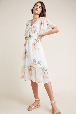 floral dress anthropologie