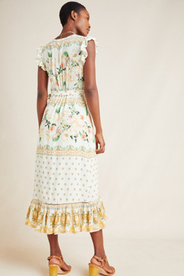 anthropologie farm rio wrap dress