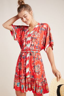 anthropologie mini dress