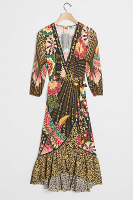 anthropologie boho dress