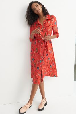 robe chemise mi longue