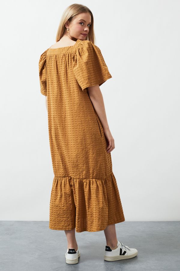 Beaumont Organic Ruffled Midi Dress Anthropologie UK