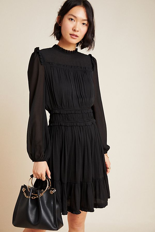 Slide View: 1: Charity Pleated Mini Dress