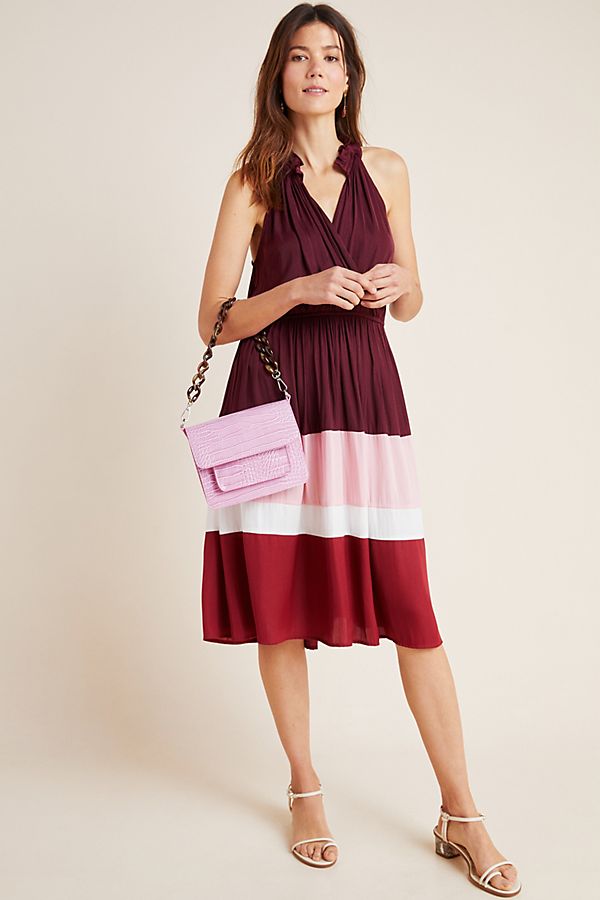 Slide View: 1: Cobie Colorblocked Midi Dress