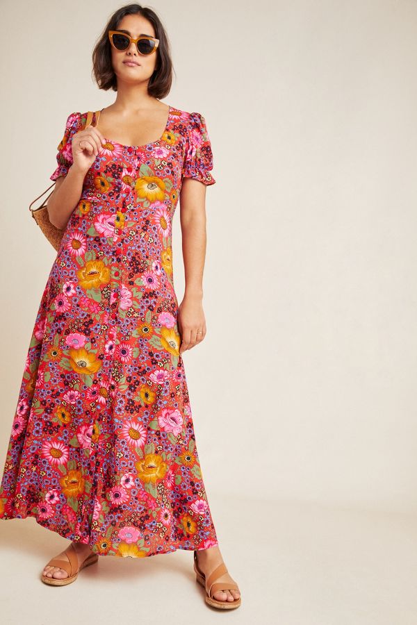 Laurel Canyon Button-Front Dress | Anthropologie