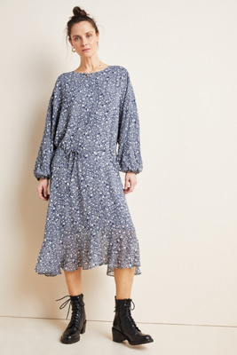 anthropologie leopard dress