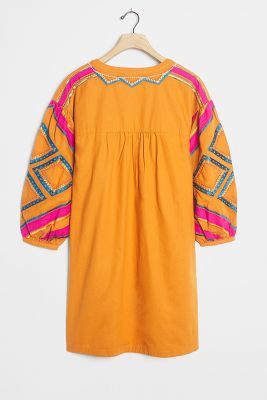 embroidered tunic dress