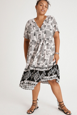 tiered tunic dress