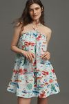 Thumbnail View 1: Maeve Printed Halter Swing Mini Dress