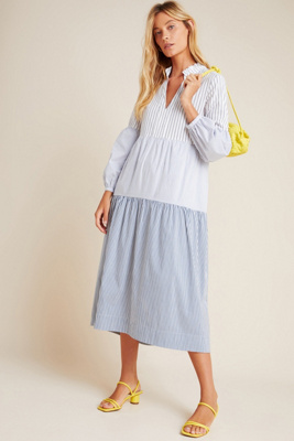 tiered midi dress uk