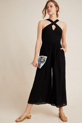anthropologie black jumpsuit