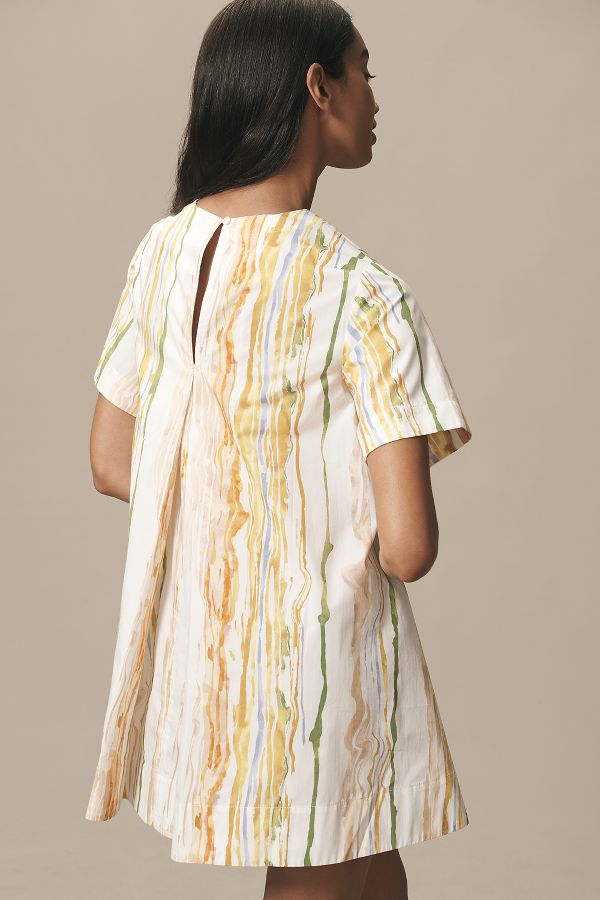 Slide View: 3: The Emmy Short-Sleeve Swing Mini Dress by Maeve