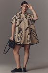 Thumbnail View 1: The Pollie Short-Sleeve Swing Tunic Mini Dress