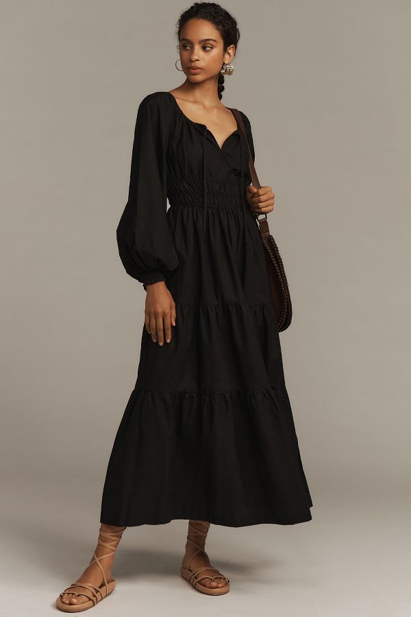 Slide View: 1: The Somerset Maxi Dress: Puff-Sleeve Edition