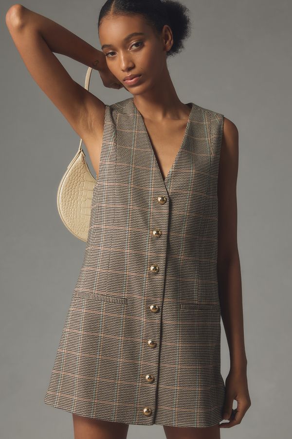 Slide View: 3: By Anthropologie Vest Mini Dress