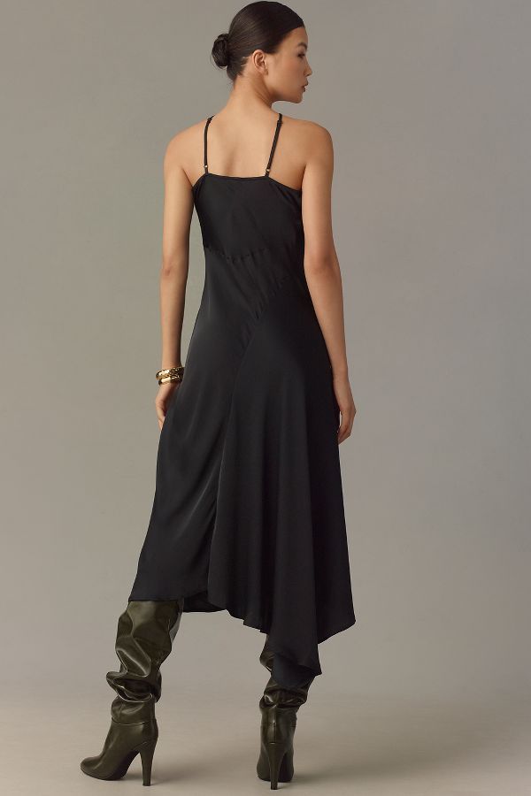 Slide View: 3: By Anthropologie Halter Slip Midi Dress