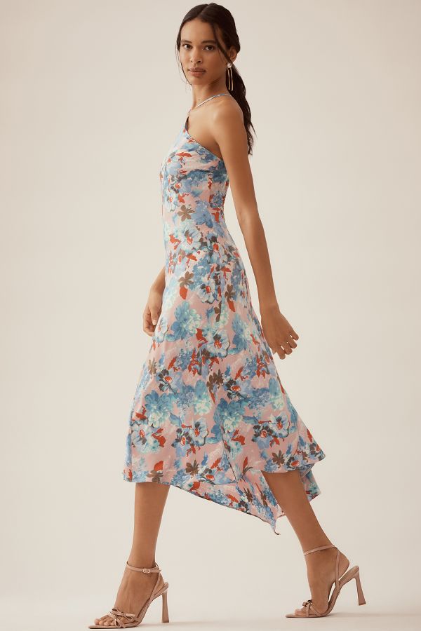 Slide View: 3: By Anthropologie Halter Midi Slip Dress