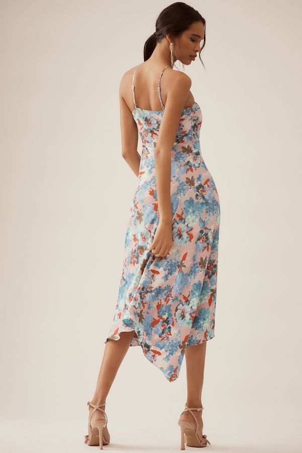 Slide View: 4: By Anthropologie Halter Midi Slip Dress