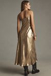 Thumbnail View 2: By Anthropologie Metallic V-Neck Midi Slip Dress