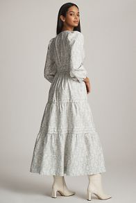 Slide View: 2: Loverly Grey x Anthropologie: The Somerset Maxi Dress: Long-Sleeve Edition