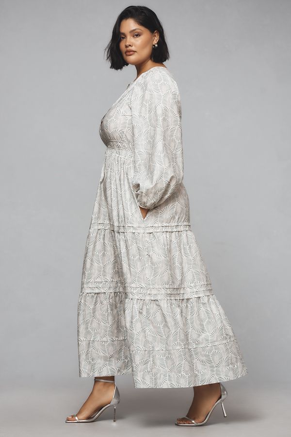 Slide View: 7: Loverly Grey x Anthropologie: The Somerset Maxi Dress: Long-Sleeve Edition