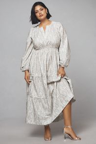 Slide View: 5: Loverly Grey x Anthropologie: The Somerset Maxi Dress: Long-Sleeve Edition