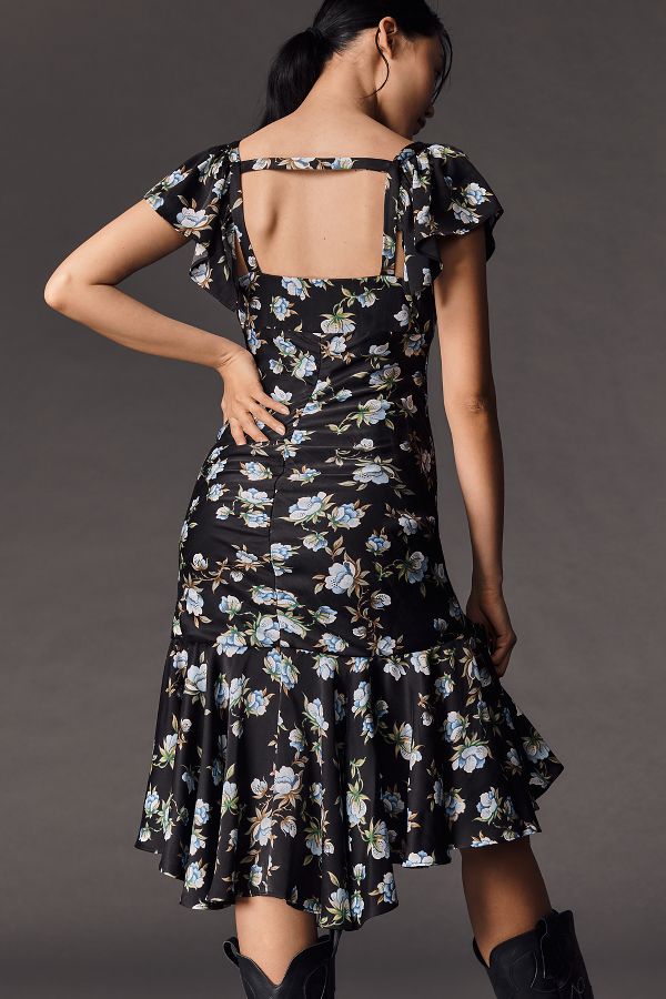 Slide View: 3: By Anthropologie Sweetheart Ruched Drop-Waist Dress