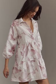 Slide View: 2: Loverly Grey x Anthropologie The Bettina Shirt Dress by Maeve: Mini Edition