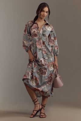 Loverly Grey x Anthropologie The Bettina Shirt Dress by Maeve