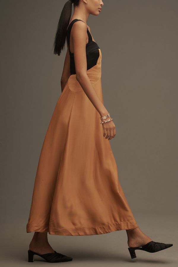 Slide View: 4: The Jocelyn Sleeveless Slip Midi Dress by Maeve