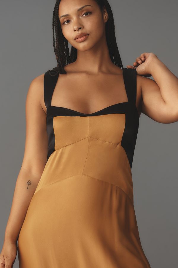 Slide View: 7: The Jocelyn Sleeveless Slip Midi Dress by Maeve