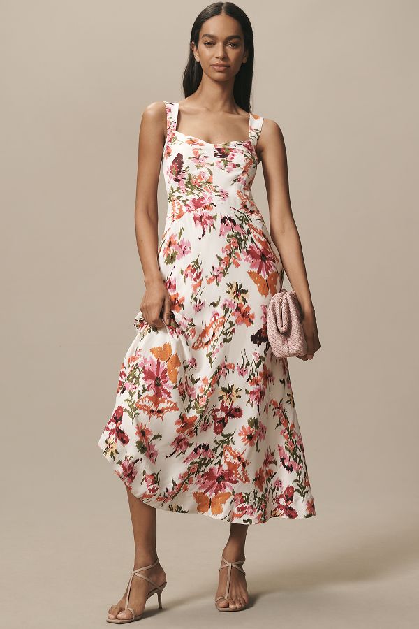 Slide View: 5: The Jocelyn Sleeveless Slip Midi Dress by Maeve