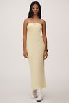 Thumbnail View 1: By Anthropologie Satin Midi Slip Dress